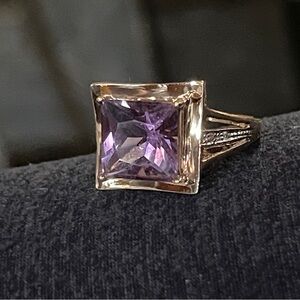 Vintage 10k Amethyst ring